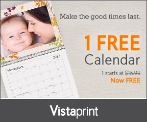 Free Calendar from Vistaprint!