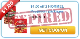 $1.00 off 2 HORMEL Pepperoni packages