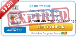 $3.00 off ONE AmeriGas Propane Cylinder Exchange