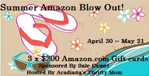 $200 Amazon Gift Card Giveaway: 3 Winners $200 Each!!!