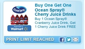 TWO Bottles of Ocean Spray for FREE at CVS