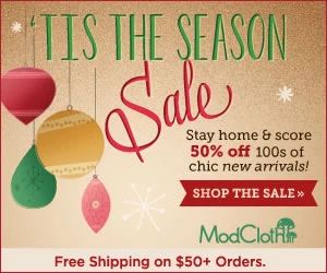 ModCloth ‘Tis The Season Sale: Styles 50% Off!!