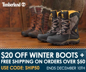 $20 off Timberland Winter Boots!