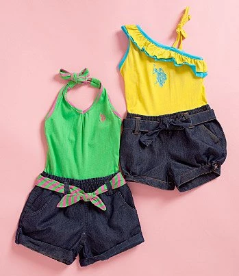 US Polo Apparel for Girls & Boys Sale!! Graphic Tees just $6.50, Rompers $8 & More!
