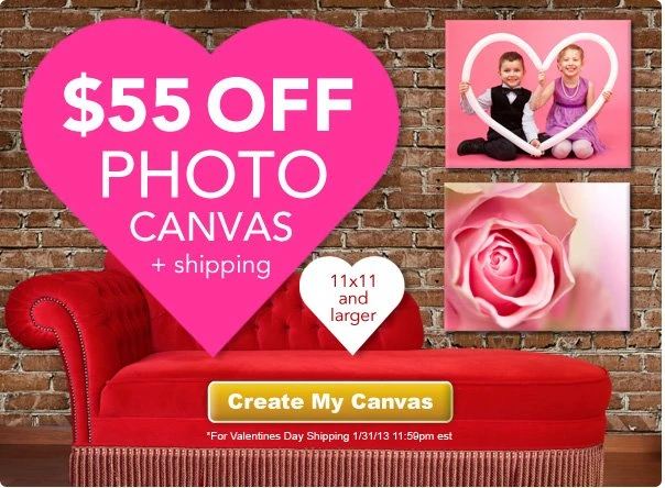 {Hot Deal} $55 Off Canvas Photo 11×14 and larger!