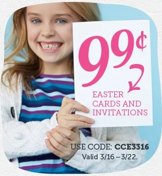 Easter Cards & Invites just $0.99!!