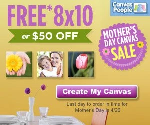 FREE 8×10 Canvas Photo from Canvas People!!