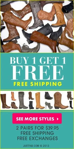 JustFab Buy 1, Get 1 FREE Shoes!!